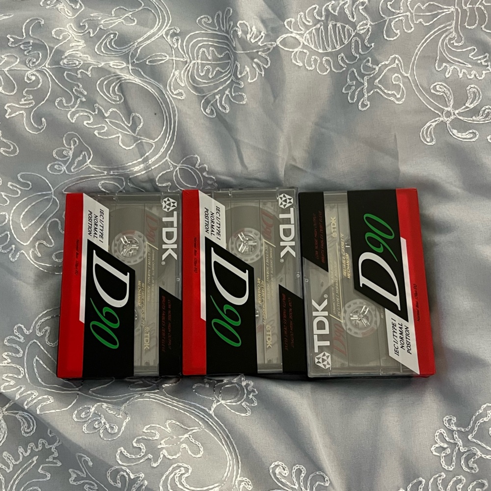 TDK D90 Audio Cassette Tapes